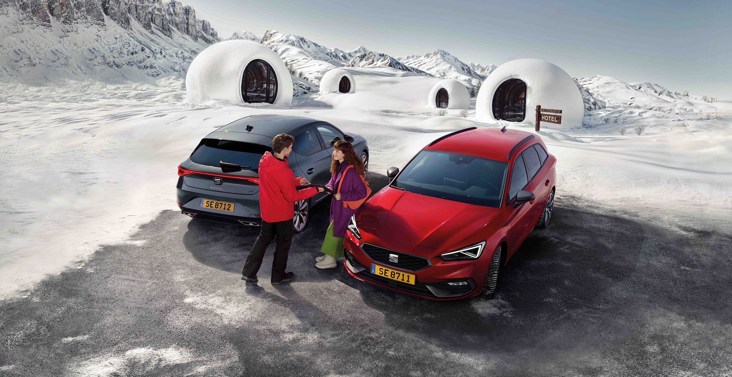 Enfant dans un siège auto