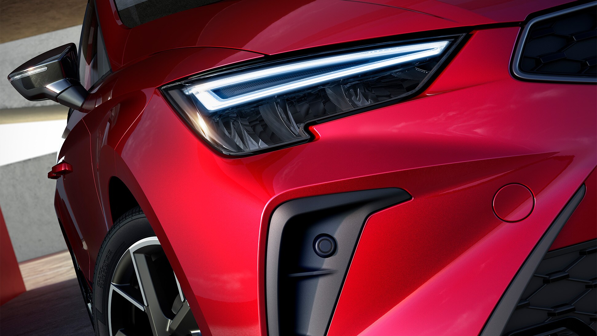 siège ibiza gros plan sur l'un des phares