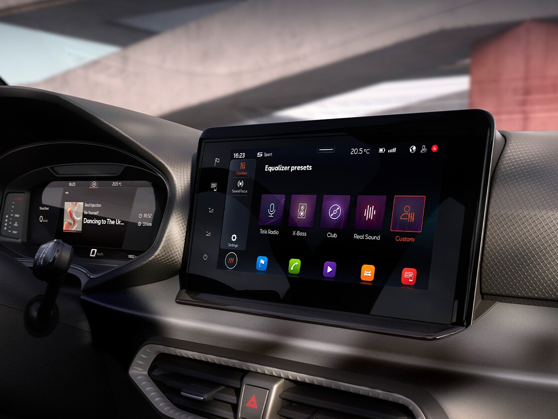 Écran du système audio Seat Ibiza