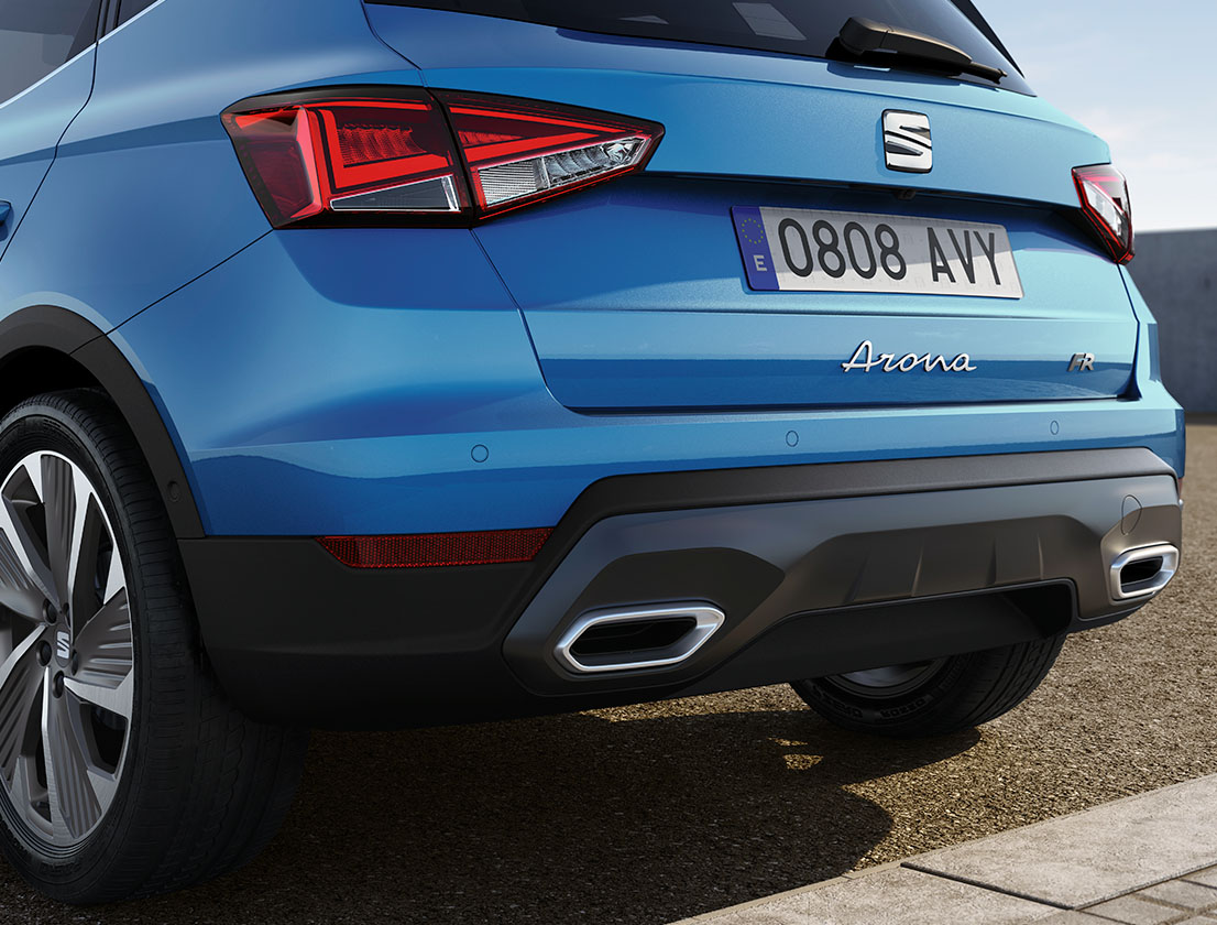 seat arona fr sapphire blue rear diffuser