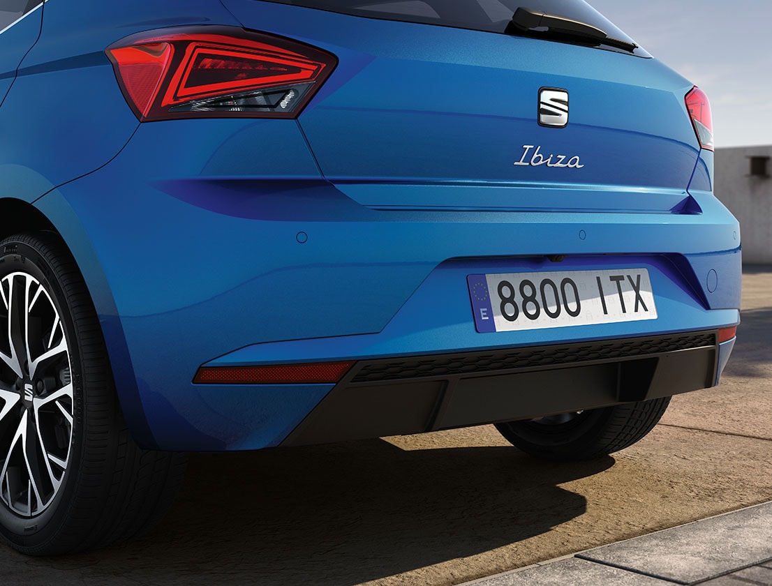 seat ibiza xcellence colour sapphire blue rear bumper