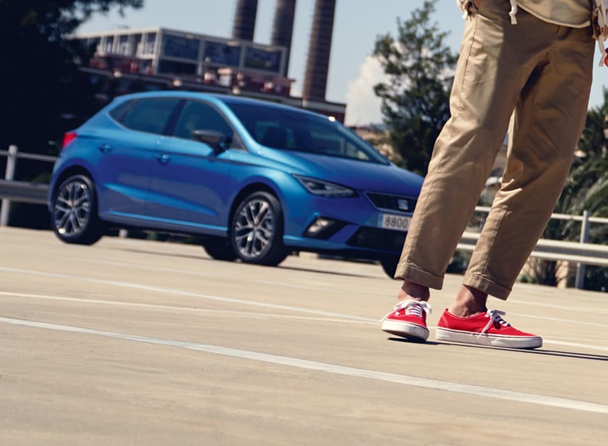 seat ibiza xcellence colour sapphire blue alloy wheels